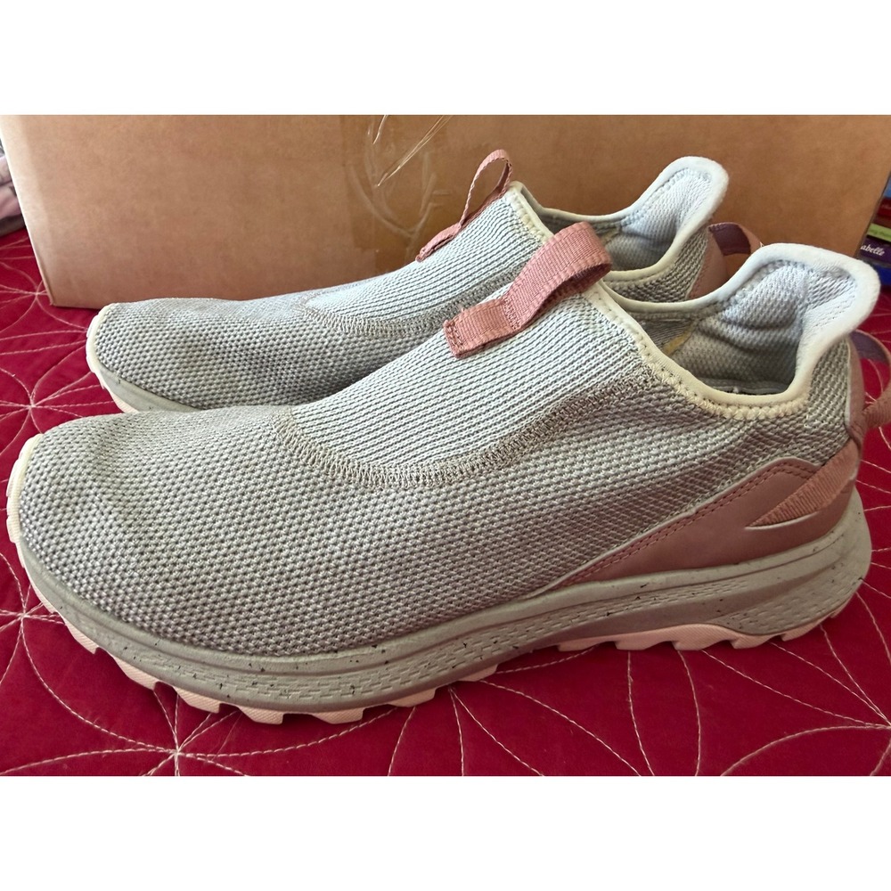 Merrell Nova Sneaker Moc Womens 8.5 Grey Rose Gold Slip On J005470